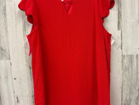 Red Dress Casual Midi She + Sky, Size 2x Online now