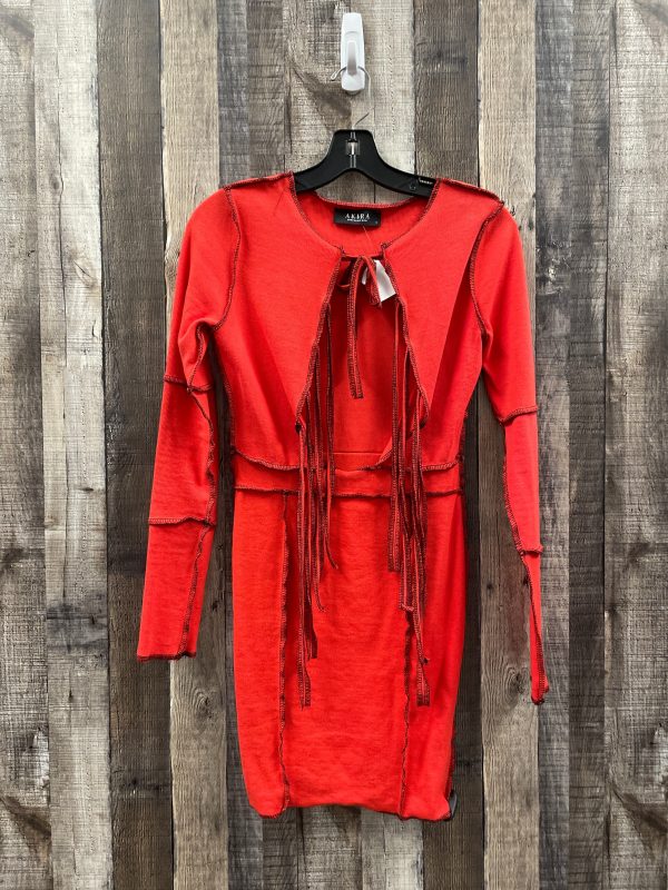 Red Dress Casual Short Akira, Size S For Sale