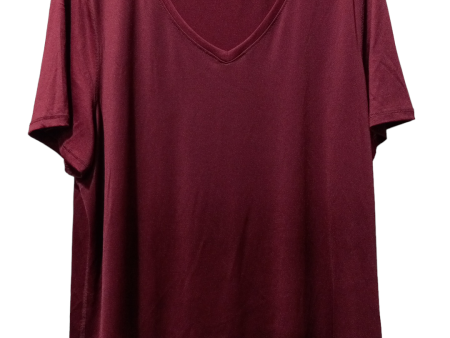 Red Athletic Top Short Sleeve Athletic Works, Size 3x Online