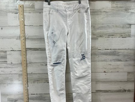 White Denim Jeans Straight White House Black Market, Size 0 For Cheap