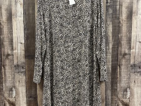 Animal Print Dress Casual Midi Old Navy, Size Xl For Discount