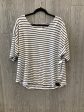 Striped Pattern Top Short Sleeve Lands End, Size 3x Online Sale