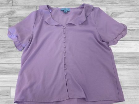 Purple Top Short Sleeve Cece, Size L Online