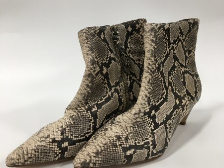 Snakeskin Print Boots Ankle Heels Splendid, Size 8.5 Online now