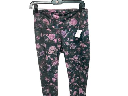 Floral Athletic Capris Lululemon, Size 8 Hot on Sale