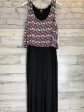 Black & Pink Dress Casual Maxi Falls Creek, Size L For Cheap