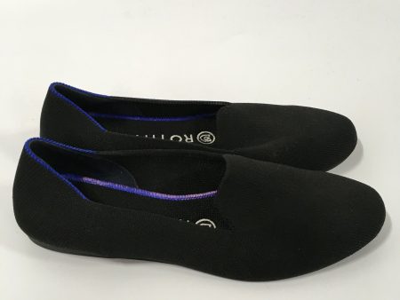 Black Shoes Flats Ballet Rothys, Size 7 Supply