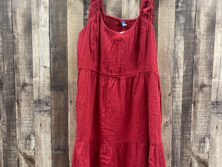 Red Dress Casual Short Old Navy, Size Xl Fashion