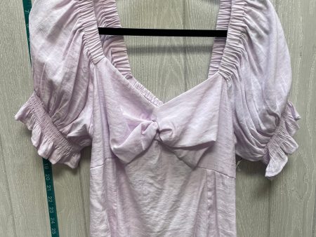 Purple Blouse Short Sleeve Nine West Apparel, Size Xl Sale