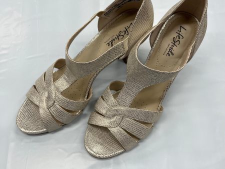 Cream Shoes Heels Block Life Stride, Size 10 For Discount