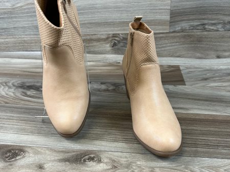 Tan Boots Ankle Heels White Mountain, Size 8.5 Online Hot Sale