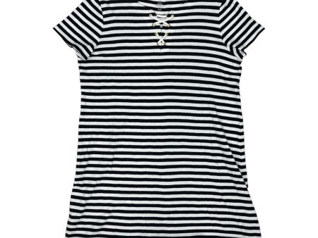 STRIPED PATTERN DRESS CASUAL SHORT by CROFT AND BARROW Size:XL Online