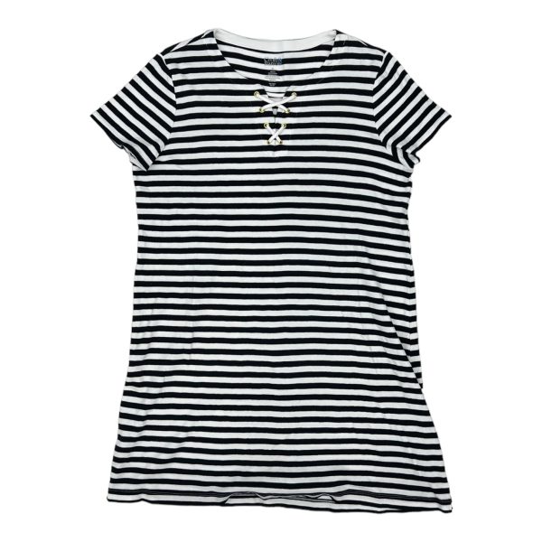 STRIPED PATTERN DRESS CASUAL SHORT by CROFT AND BARROW Size:XL Online