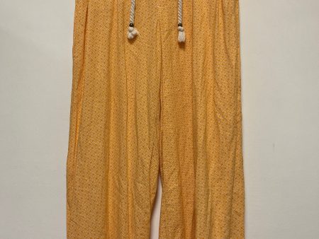 Yellow Pants Wide Leg Versona, Size 14 For Cheap