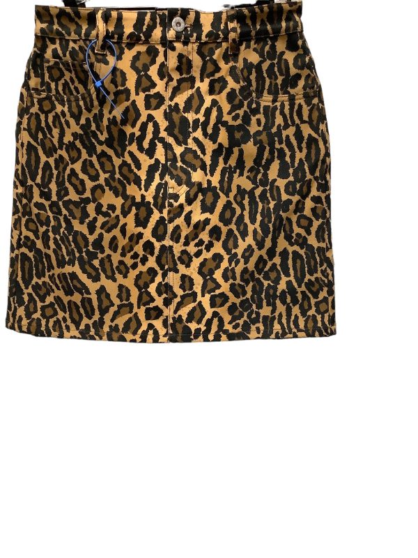 Leopard Print Skirt Luxury Designer Miu Miu, Size 2 Online