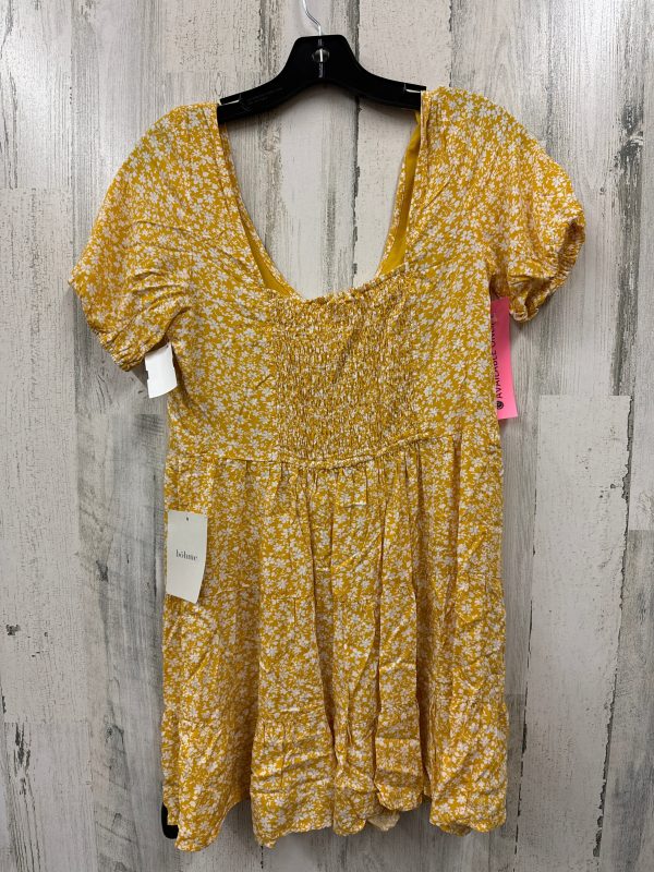 Yellow Dress Casual Short Bohme, Size S Online Sale