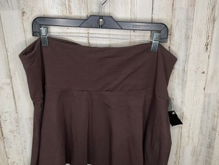 Brown Skirt Mini & Short Divided, Size 2x Online Sale