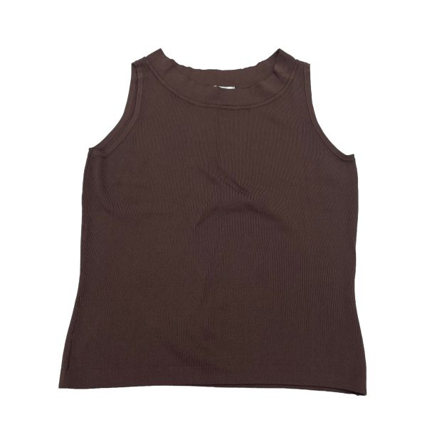 BROWN DRESSBARN TOP SLEEVELESS, Size S Fashion