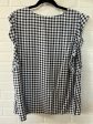 Black & White Top Sleeveless Cj Banks, Size 2x Hot on Sale