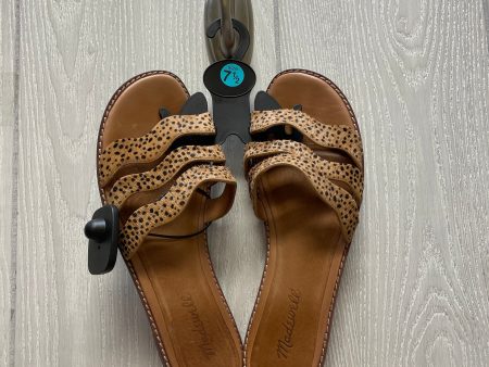 Animal Print Sandals Flats Madewell, Size 7.5 Online Hot Sale