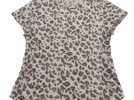 Animal Print Top Short Sleeve Banana Republic, Size M Supply