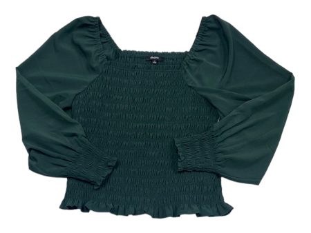 Green Top Long Sleeve Madewell, Size M Online Hot Sale