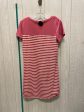 Striped Pattern Dress Casual Short Clothes Mentor, Size M For Cheap