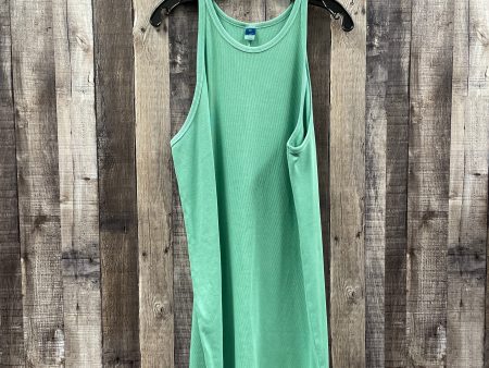 Green Dress Casual Midi Old Navy, Size 2x Supply