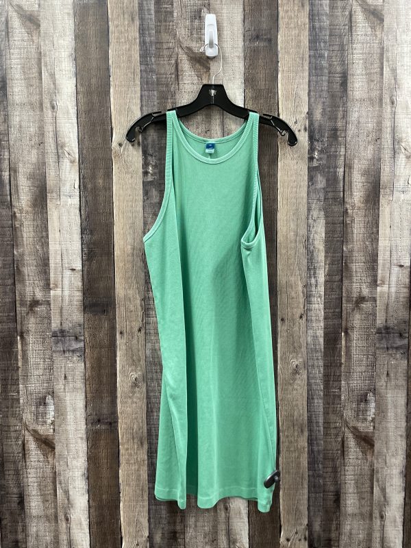 Green Dress Casual Midi Old Navy, Size 2x Supply