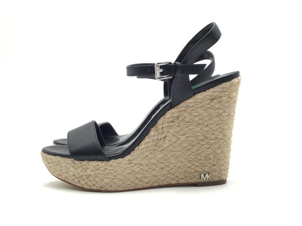 Black Sandals Designer Michael By Michael Kors Size: 7.5 Sale