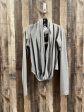 Taupe Athletic Top Long Sleeve Collar Zyia, Size M Fashion