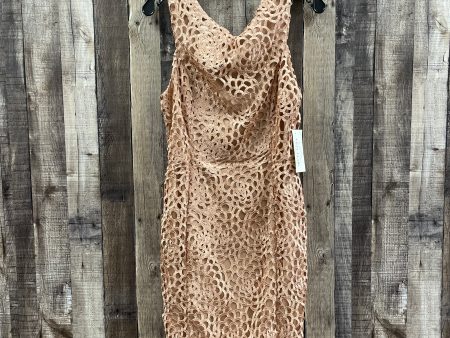 Rose Gold Dress Casual Midi Filly Flair, Size L Online Hot Sale