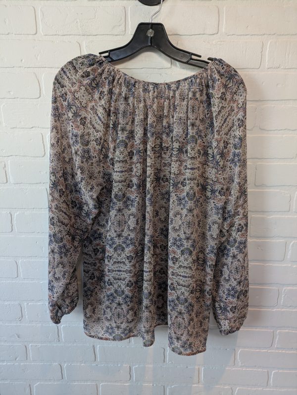 Tan Top Long Sleeve Cabi, Size S For Sale