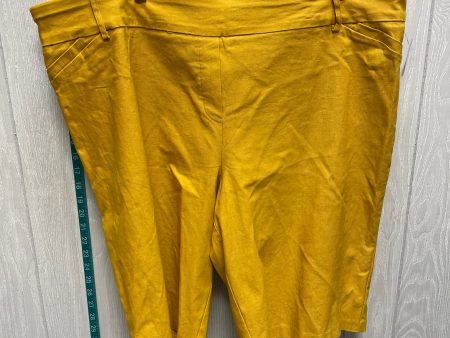 Yellow Shorts Ashley Stewart, Size 26 For Discount