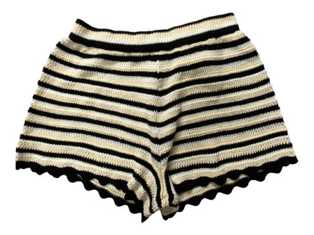 Striped Pattern Shorts HENSY, Size L Online Sale