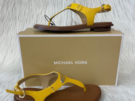 Yellow Sandals Designer Michael By Michael Kors, Size 6.5 Online Hot Sale