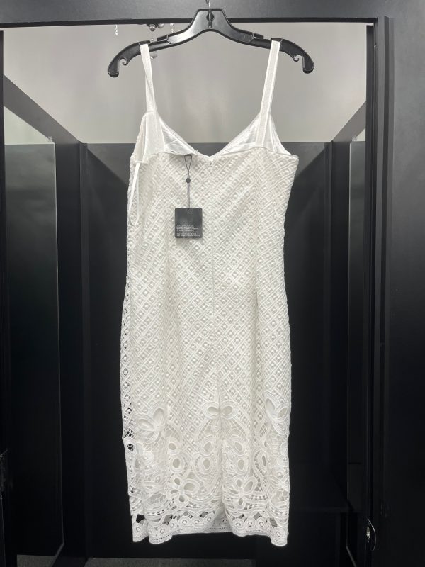 White Dress Party Midi White House Black Market, Size S For Discount