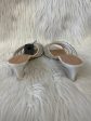 Silver & White Sandals Heels Kitten Cole-haan, Size 10 Discount