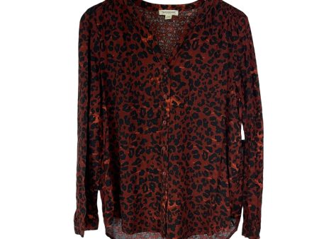 Animal Print Top Long Sleeve Beachlunchlounge, Size L Online Sale