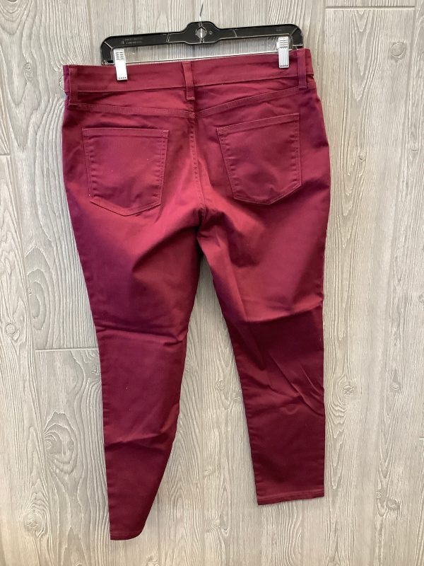 Red Jeans Skinny St Johns Bay, Size 14 Hot on Sale