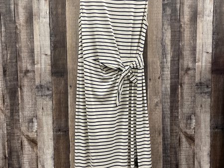 Cream Dress Casual Maxi Vineyard Vines, Size L on Sale