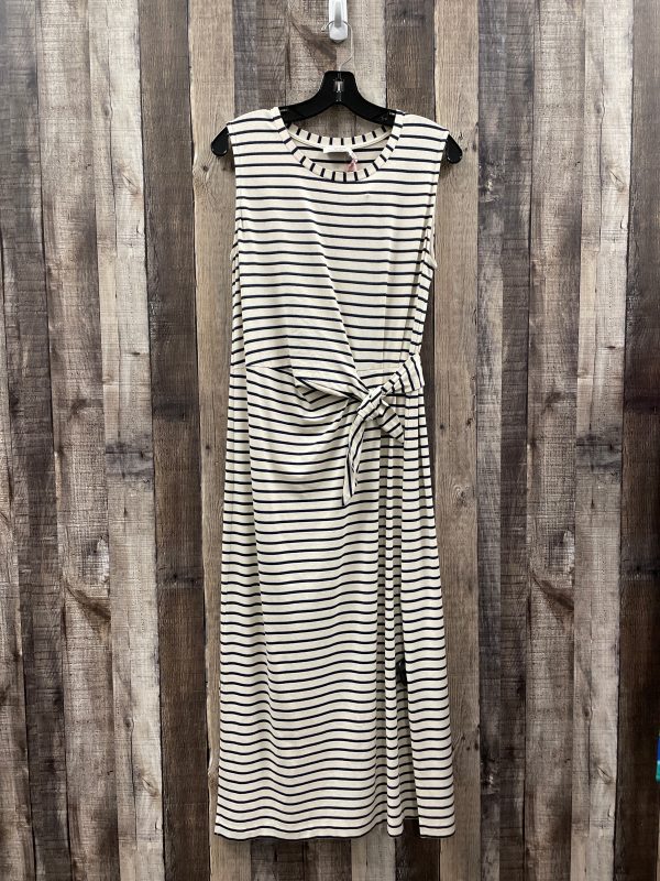 Cream Dress Casual Maxi Vineyard Vines, Size L on Sale