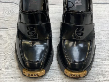 Black Shoes Heels Block Karl Lagerfeld, Size 7.5 Online now