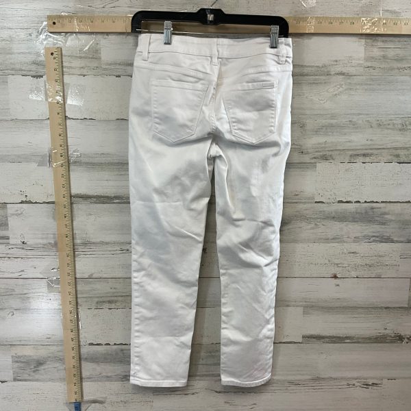 White Denim Jeans Straight White House Black Market, Size 0 For Cheap