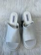 White Sandals Heels Block Steve Madden, Size 10 Online Hot Sale