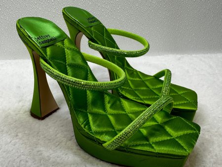 Green Shoes Heels Block Jeffery Campbell, Size 8 Cheap