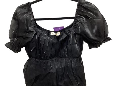 Black Top Short Sleeve Clothes Mentor, Size M Online