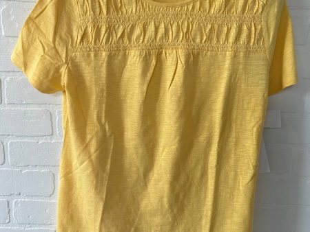 Yellow Top Short Sleeve Basic Talbots, Size M For Cheap