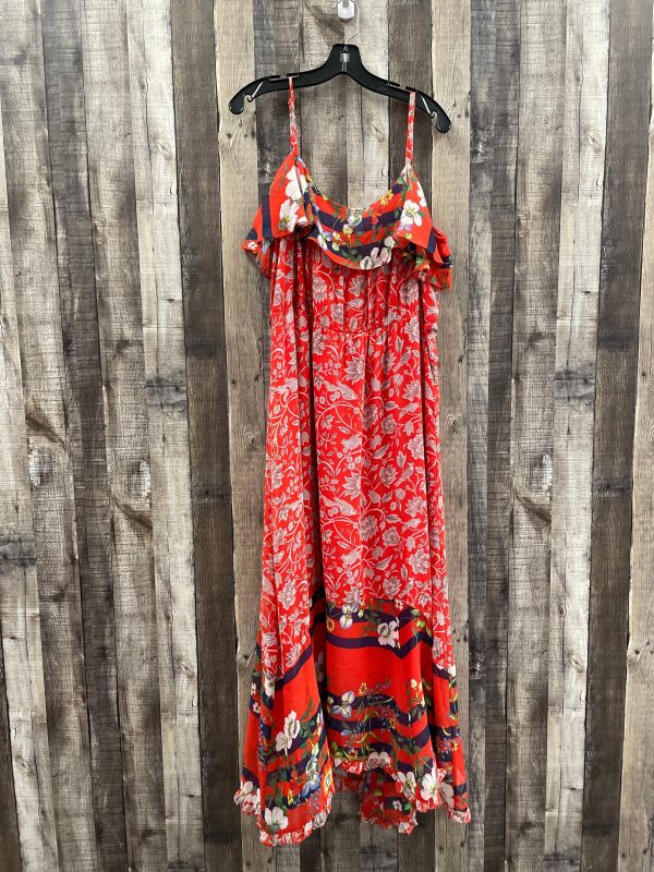 Red Dress Casual Maxi Cme, Size Xl Online now