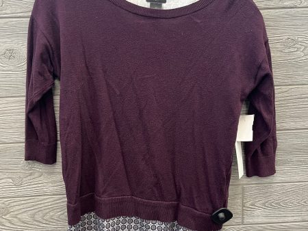 Purple Top Long Sleeve Ann Taylor, Size Petite   S For Discount